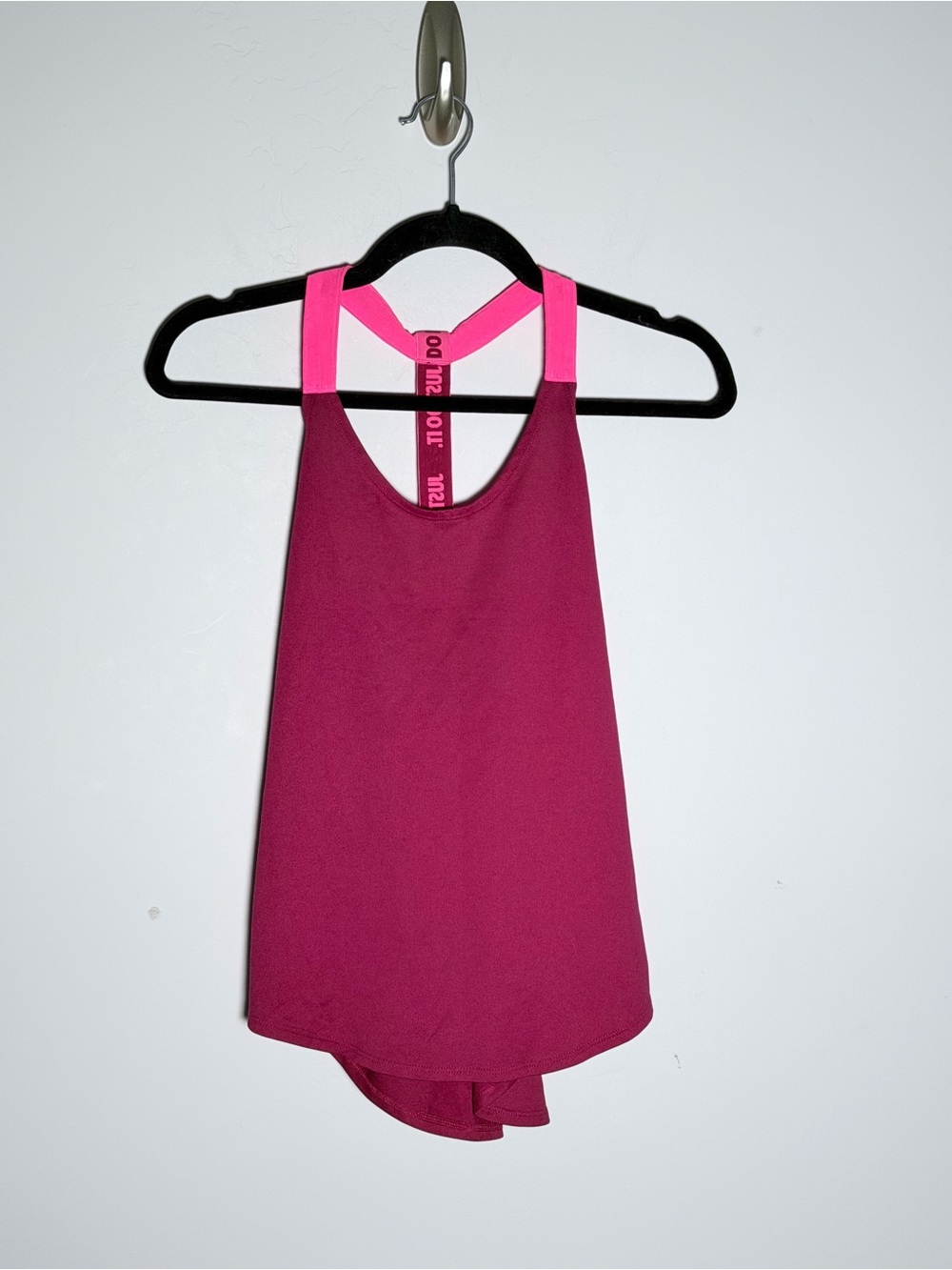NIKE Women's JUST DO IT Tank Top Shirt Maroon/Pink Size Small